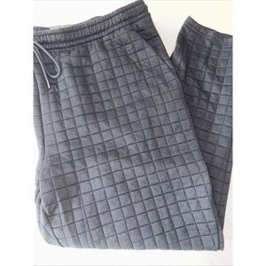 Xersion Quilted Jacquard Tapered Sweat Pants Workout Men's 4XLT Big & Tall Black